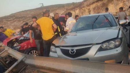 وفاة وخمسة إصابات في حادث سير جنوب جنين
